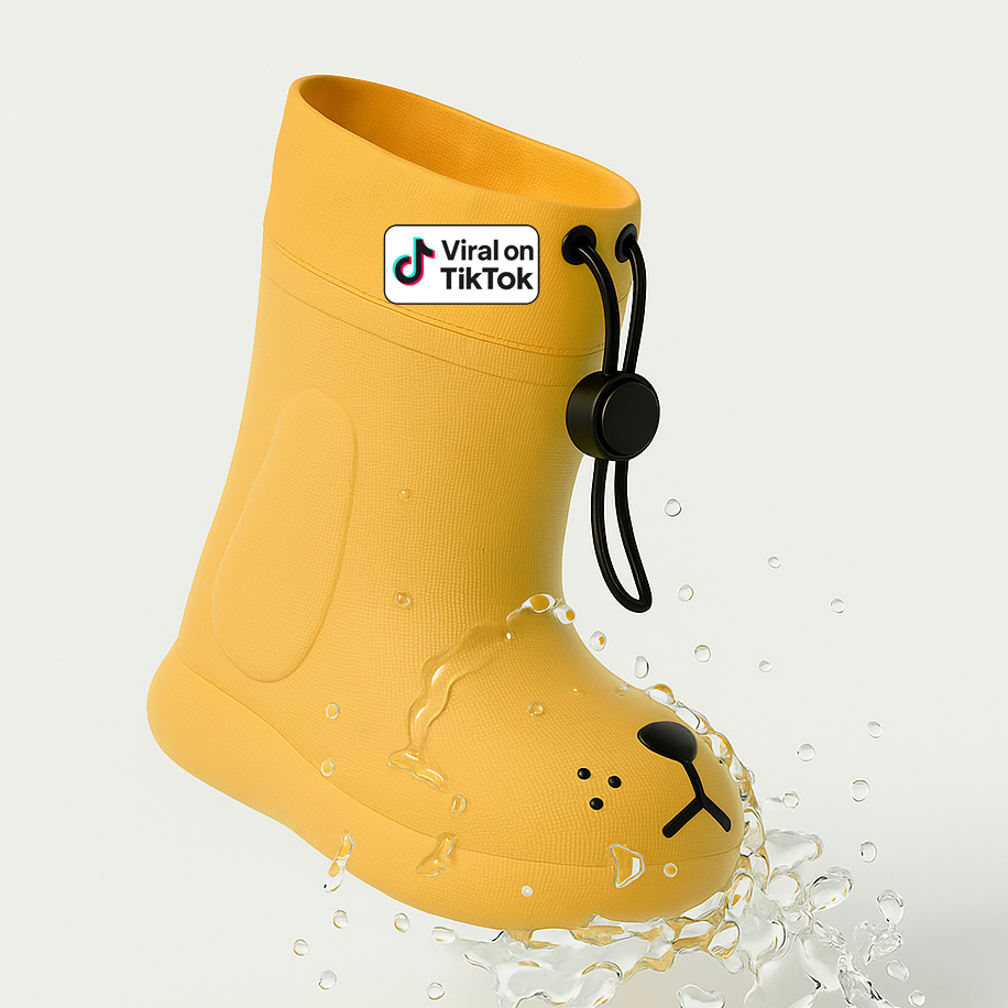 Premium Toddler Rain Boots– Kids EVA Outdoor Shoes - Puppy Paw