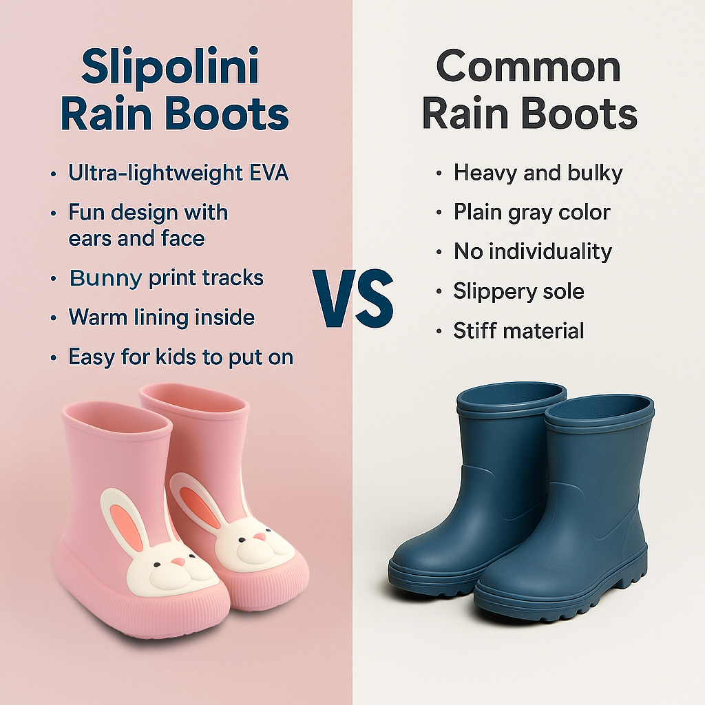 Premium Toddler Rain Boots– Kids EVA Outdoor Shoes - Bunny Paw
