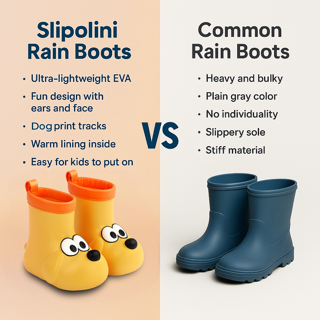 Premium Toddler Rain Boots– Kids EVA Outdoor Shoes - Doggy Paw