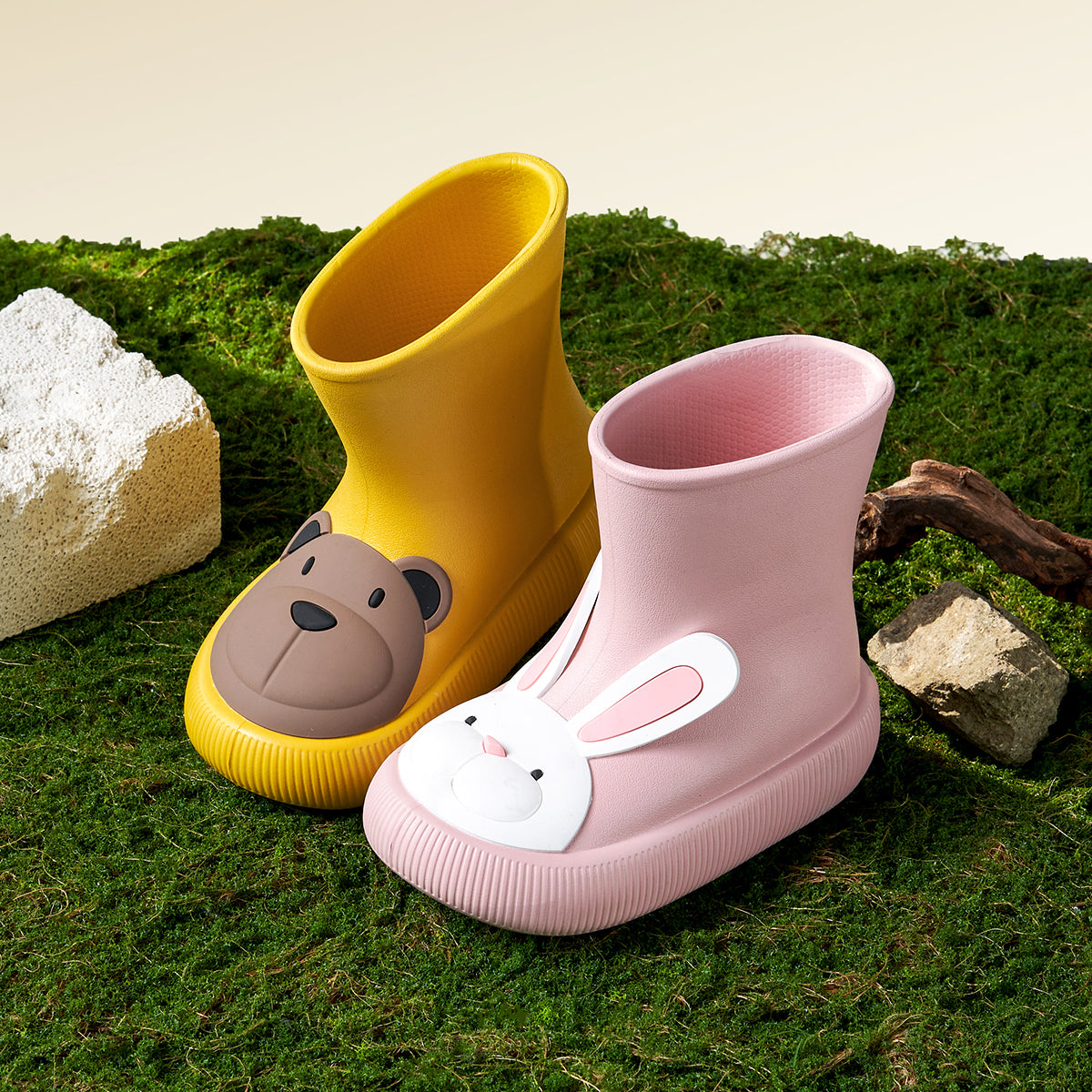 Kids Rain Boots - Bunny Paw