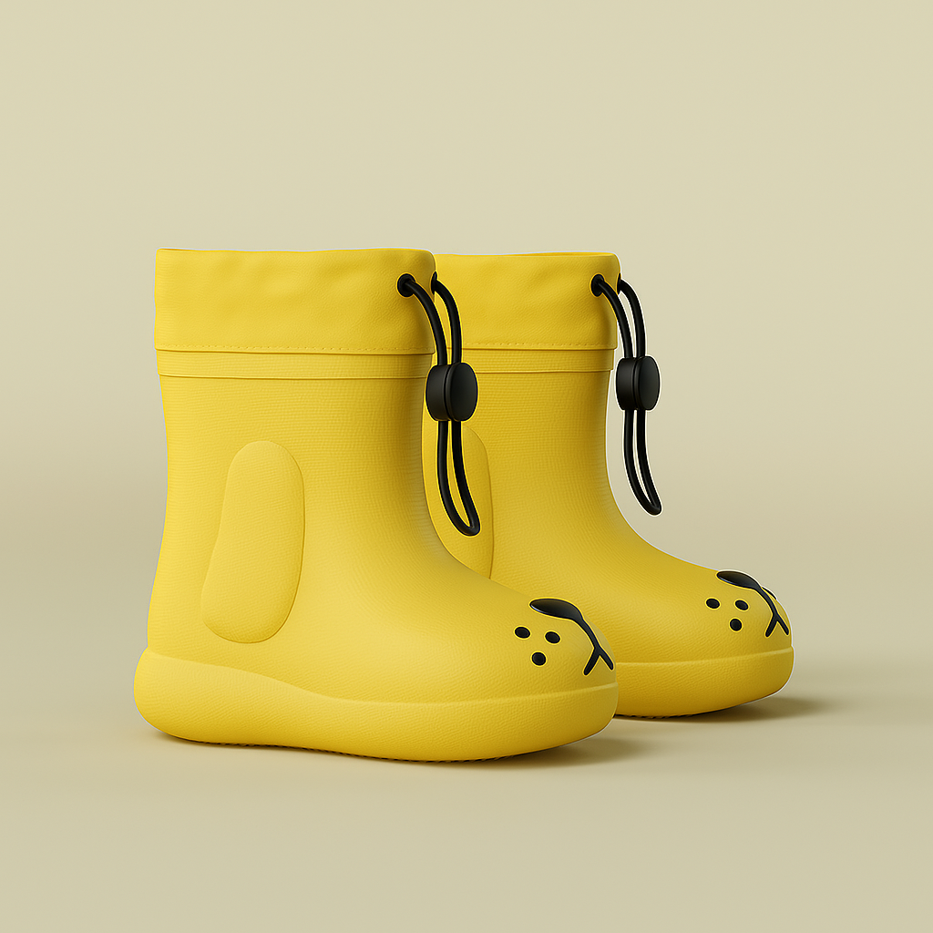 Premium Toddler Rain Boots– Kids EVA Outdoor Shoes - Puppy Paw
