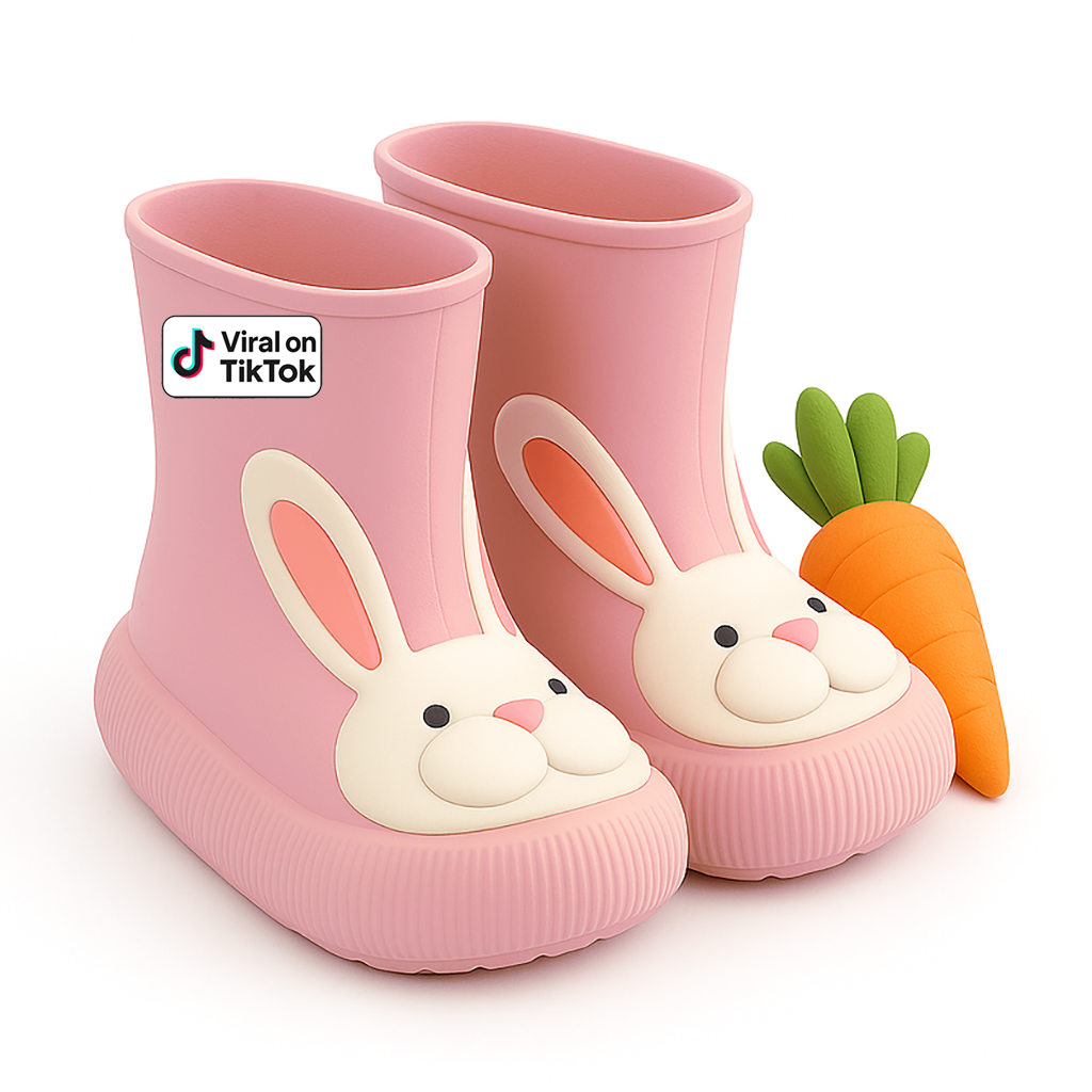 Premium Toddler Rain Boots– Kids EVA Outdoor Shoes - Bunny Paw